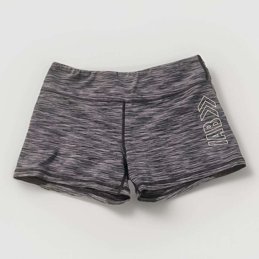 IAB MFG I AM Becoming No Ride Shorts 6 Women Stretch Workout Yoga Gym Athletic